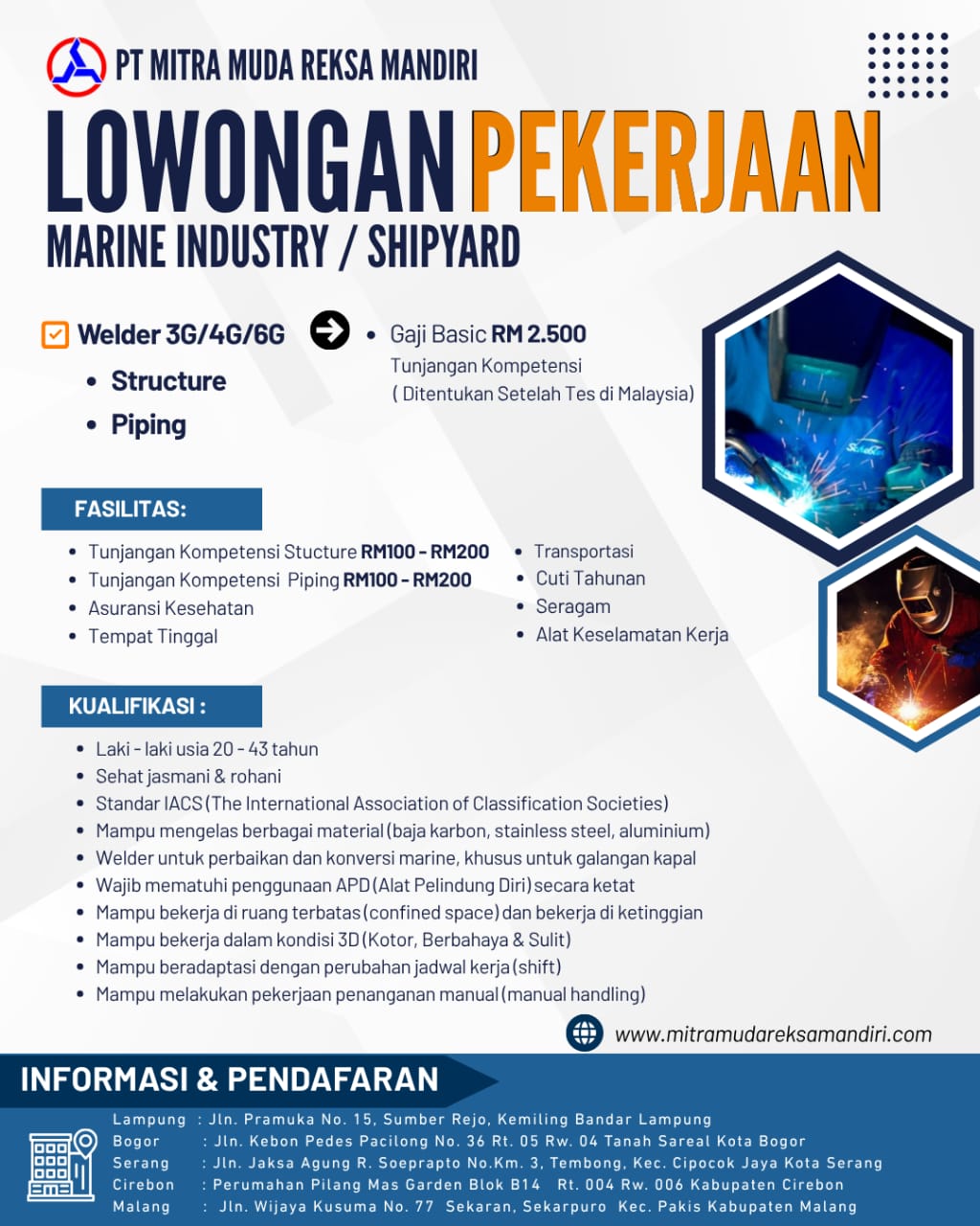 Gambar berita LOWONGAN PEKERJAAN: MARINE INDUSTRY / SHIPYARD